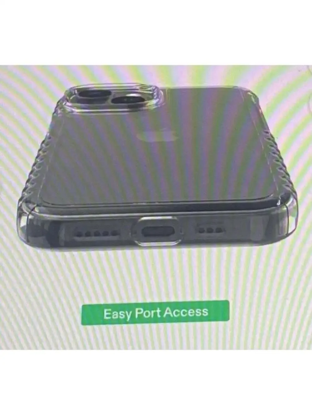 Onn Protective Gel Case for iPhone 15 Plus/14 Plus Clear
